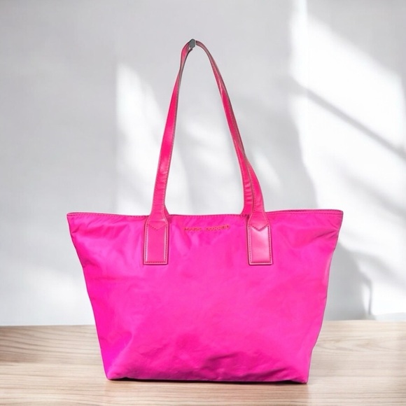Marc Jacobs Signature Tote, Hot Pink Nylon - Picture 4 of 11